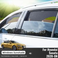 ที่บังแดดด้านหน้าม่านหน้าต่างด้านหลังม่านบังแดดหน้าต่างสำหรับ Hyundai Sonata 8 DN8 2020 2021 2022 2023รถแม่เหล็ก