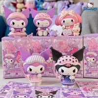 ร้อนอะนิเมะ Sanrio Kawayi Kuromi Mymelody ชุดนอนรักตาบอดกล่อง Handmate จี้พีวีซีเก็บรูปรถตกแต่ง