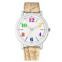 ⌚♦₪ Kids Fashion Bark Pattern Leather Band Gifts Quartz Watches