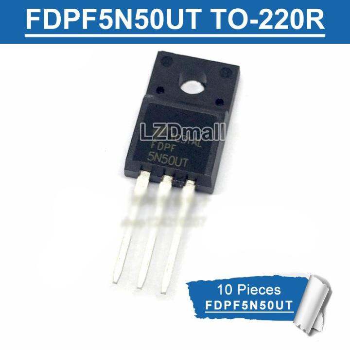 10ชิ้น-to220f-fdpf5n50ut-fdpf-5n50ut-to-220f-5n50-5a-500v-n-channel-mosfet-ทรานซิสเตอร์ใหม่แบบดั้งเดิม-ic