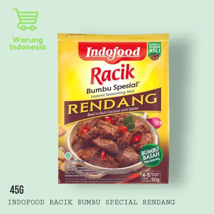 Bumbu Indofood RENDANG INDONESIA / Sos Perencah / Food Paste Pes ...