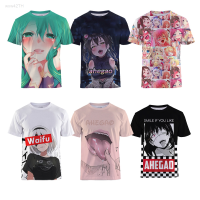 2023 NEW Mens Ahegao Hentai 3d Printed Short Sleeve T-shirt brand new T-shirt