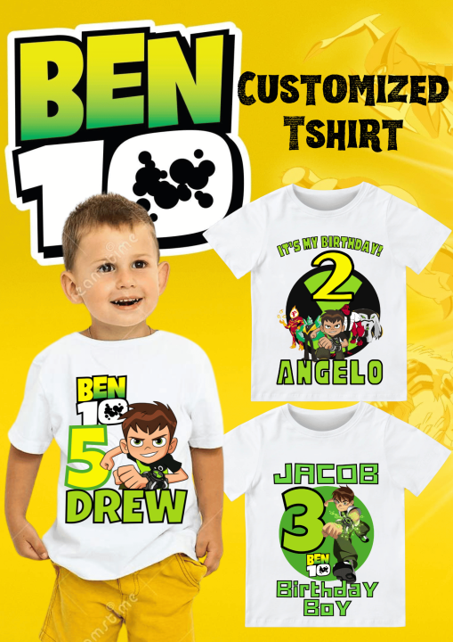 Ben 10 Kids Customized Tshirt (Sublimation Print) | Lazada PH