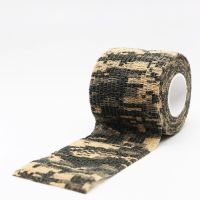 1/6/10Pcs Army Camouflage Elastic Wrap Tape Self Adhesive Sports Protector Ankle Knee Finger Arm Bandage