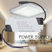 อะแดปเตอร์หม้อแปลงไฟฟ้าไดรเวอร์ LED หรี่แสงได้แผ่นเรืองแสง AC185-265V - 1-3W