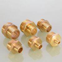 Reducing Brass Pipe Nipple Fitting Quick Coupler Adapter 1" 1.2" 1.5" 2"BSP Male to Male Thread Water Oil Gas Connector Pipe Fittings Accessories