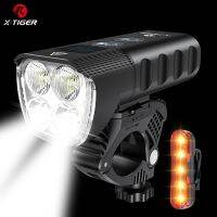 （ At） X-Tiger ไฟจักรยานกันฝนจักรยานไฟฉาย Usb Led ชาร์จ2400 Lumens Mtb จักรยานถนนด้านหน้าโคมไฟอุปกรณ์จักรยาน-ไฟจักรยาน-AliExpress