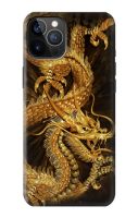 เคสมือถือ iPhone 12, iPhone 12 Pro ลายมังกรทอง Chinese Gold Dragon Printed Case For iPhone 12, iPhone 12 Pro