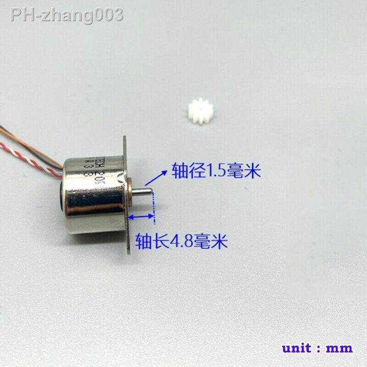 vitech-20ohms-micro-15mm-stepper-motor-mini-2-phase-4-wire-stepping-motor-with-cable-plastic-10-teeth-gear-digital-camera