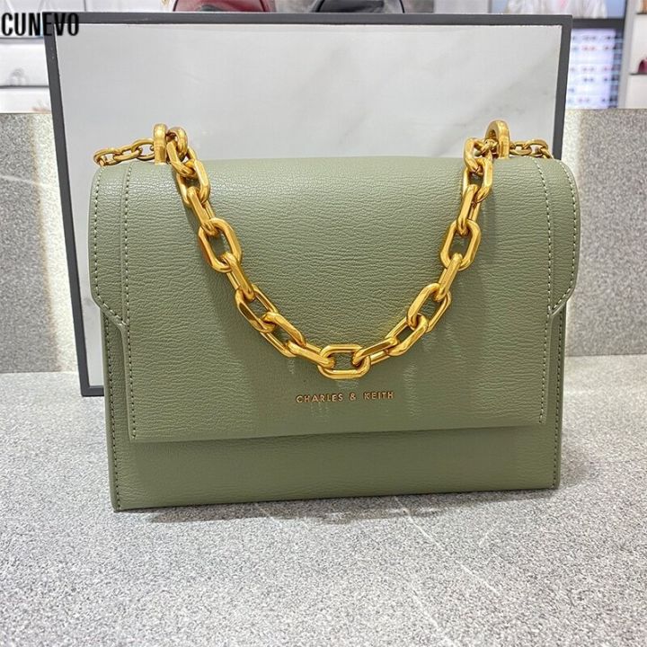 Fashion Decorative Metal Chain Women's Mini Square Bag