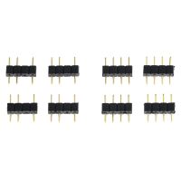 10PCS LED Connector Adapter 3Pin 4Pin Needle Male Type Double Connector For RGB 3528 5050 Led Strip Light Watering Systems Garden Hoses