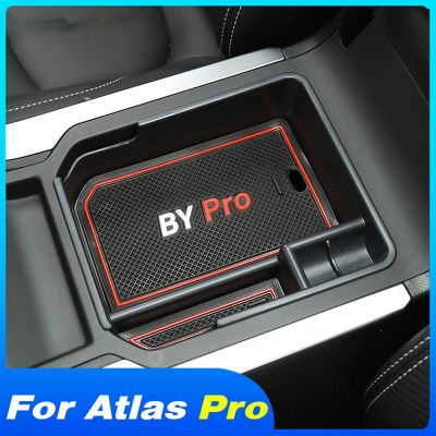 Car Central Console Armrest Storage Box Holder Interior Organizer Glove Tray for Geely Atlas Pro Azkarra 2021