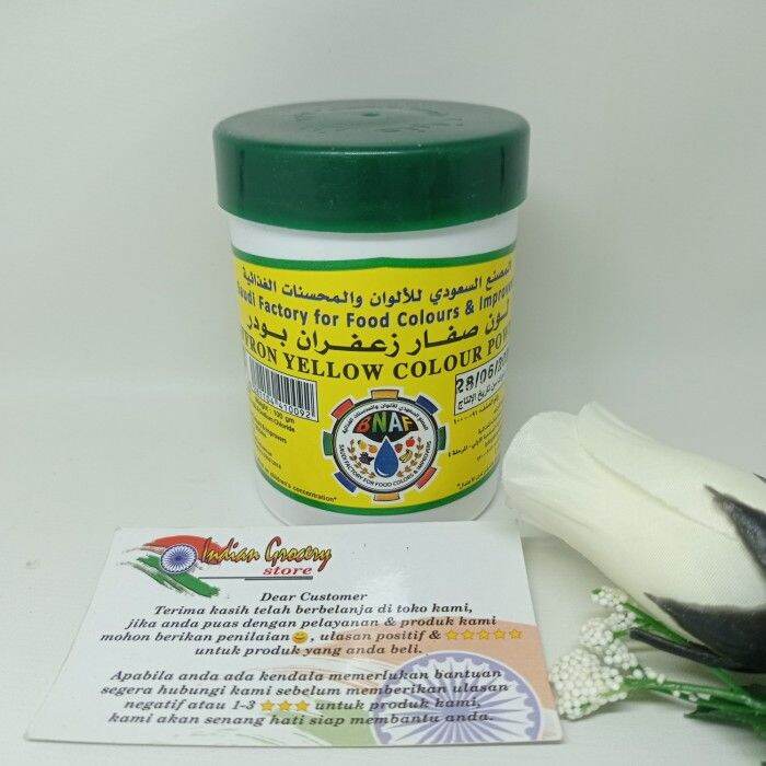 Saffron Yellow Colour Powder 100gr Lazada Indonesia