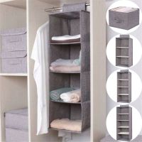 Cotton Closet Wardrobe Cabinet Organizer Hanging Pocket Drawer Clothes Storage Clothing Home Organization Accessories Supplies