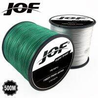 ยี่ห้อ JOF 500ม. 22 31 39 43 52 61 78LB แข็งแรงมาก500เมตร8เส้นญี่ปุ่นวัสดุม้วนเชือกประมงสีสันสดใสเอ็นตกปลาถัก