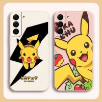 Case For Samsung Galaxy S23 S21 S20 FE S11 S11E S10 S9 Ultra Plus 4G 5G Liquid silicone Case Anime Cute P-Pokémon P-Pikachu