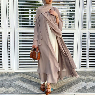READY STOCK Abaya Cardigan Robe Muslim Dress Summer