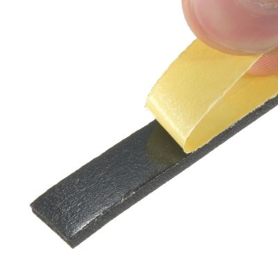 5M 3/2x10mm Door Seal Strip Single Sided Adhesive Waterproof Stripping Foam Sponge Rubber Strip Tape For Window Seal Door Seal