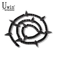 Uwin Black Panther Necklace Full Iced Out CZ Fashion Personalized 5mm Tennis Chain 2022 New In Jewelry For Men Christmas Gift Fashion Chain Necklaces