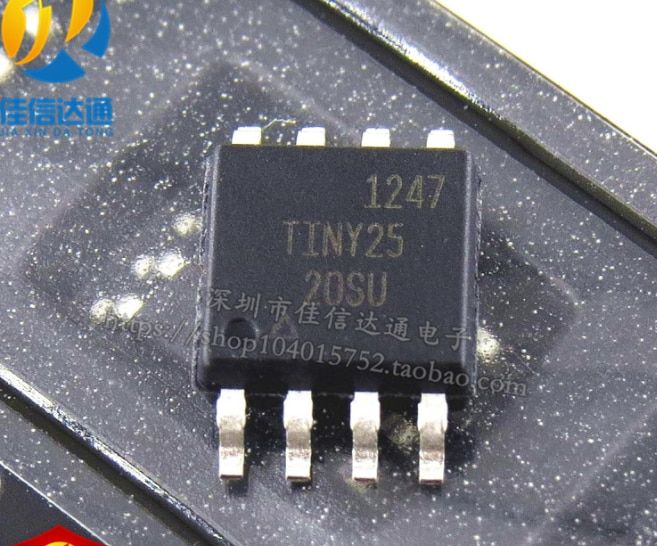 Mxy Original 5PCSATTINY25-20SU ATTINY25 SOP8 MCU microcontroller SMD IC TINY25-20SU