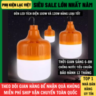 Bóng Đèn LED Sạc Tích Điện 100W Loại Bóng To Sáng Khỏe, 3 Chế Độ Sáng thumbnail