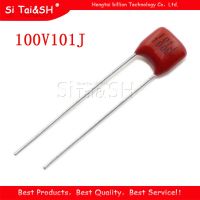 20PCS 100V101J  100V 100PF 100P 100V 101 63V101J Pitch 5MM CBB Polypropylene film capacitor