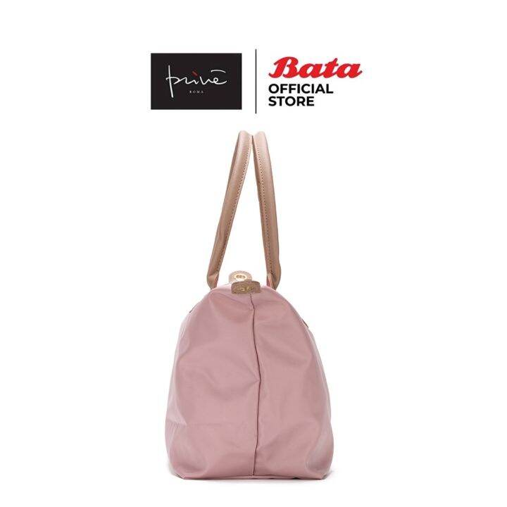 xbest-sellerx-bata-บาจา-ยี่ห้อ-prive-กระเป๋าถือสำหรับผู้หญิง-กระเป๋าถือสะพายข้าง-สายปรับระดับได้-ผ้าไนลอน-กระเป๋ากันน้ำ-รุ่น-chloezy-สีชมพูดัสตี้-9925420