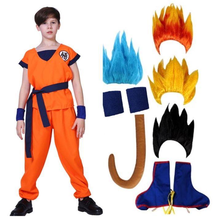 HOT★Dragon Ball Z Suits Son Goku Cosplay Costumes Children's Day ...