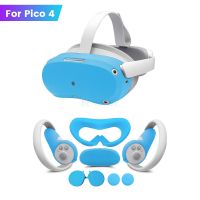 6 In 1 VR Protective Cover Set For Pico 4 VR Handle Cover Dustproof Lens Protection Cover Silicone Mask VR Accessories