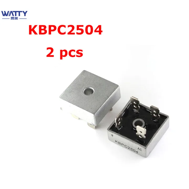 WATTY 2Pcs KBPC2504 Bridge Rectifier Diode 25A 400V KBPC 2504 Single