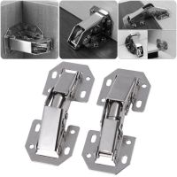 【hot】 10pcs Cabinet Hinge 3/4in No-Drilling Hole Cupboard Door Hinges Soft Close With Screws Hardware