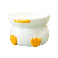 New Ceramic Pet Bowl Cute Patterns Duck Cat Bowl Water Basin Dog Pot Pet Drinking Eat Bowl Ceramic Bowl Feeders Pet Products