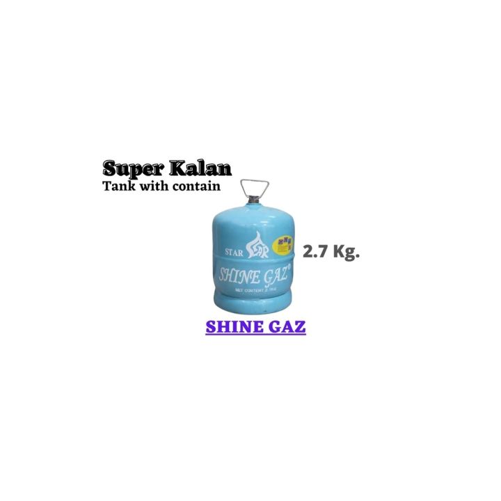 SHINE GAZ Superkalan Burner Tank with Gas contain 2.7 Kg. | Lazada PH