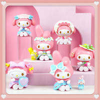 Toystoreshop 6ชิ้นอะนิเมะ Sanrio สี่ฤดูเมโลดี้การ์ตูน Kulomi ของฉันฟิกเกอร์ชุดโมเดลเครื่องประดับชุดสะสมของเล่นทำด้วยมือ Diy วัสดุตุ๊กตา