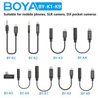 【jw】▨  BOYA BY-K1 Audio Cable 3.5mm (Male) to Lightning for Microphone iPhone Vlog