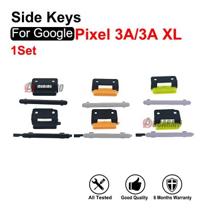 ปุ่มแป้นสัมผัสข้างสำหรับ Google Pixel 3A XL 3AXL ปุ่มเปิด/ปิดระดับเสียงอะไหล่สีดำสีขาวสีม่วง