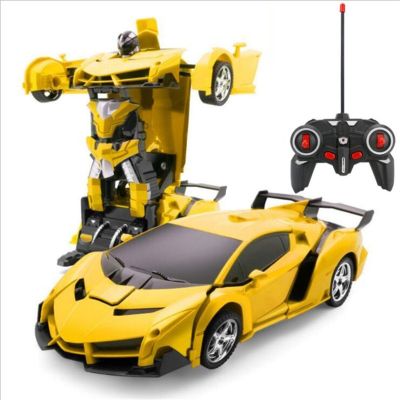 RC Car Transformation Robots Sports Vehicle Model Robots Toys Cool Deformation Car Kids Toys Christmas Gifts For Boys