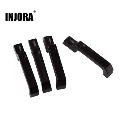 INJORA 4PCS Black Door Handle for 1/10 RC Crawler Car TRX4 Axial SCX10 90046 Upgrade  Power Points  Switches Savers