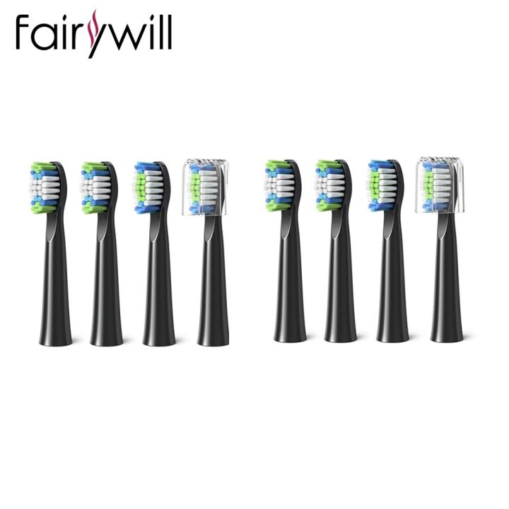 fairywill-e11โซนิคคุณภาพดีเหมาะสำหรับ-d7s-อะไหล่แปรงสีฟันไฟฟ้าหัว4-8สำหรับหัวแปรงสีฟัน