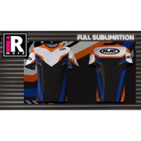 [In stock] 2023 design hjc full sublimation short sleevesmotorcycle jersey cycling jersey long shirt，Contact the seller for personalized customization of the name