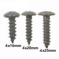 15Pcs สกรู M4 Auto Car Body Retainer คลิป M4โลหะ Rivet 4Mm Cross Self Tapping Screws