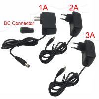 hot【DT】 Plug 100-240V To 12V 1A 12W 24W 36W Supply Cord for Strip light / with connector