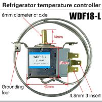 ?》:: 1ชิ้นชิ้นส่วนตู้เย็น WDF18-L ตู้เย็นเทอร์โม250V ตัวควบคุมอุณหภูมิโลหะในครัวเรือนใหม่