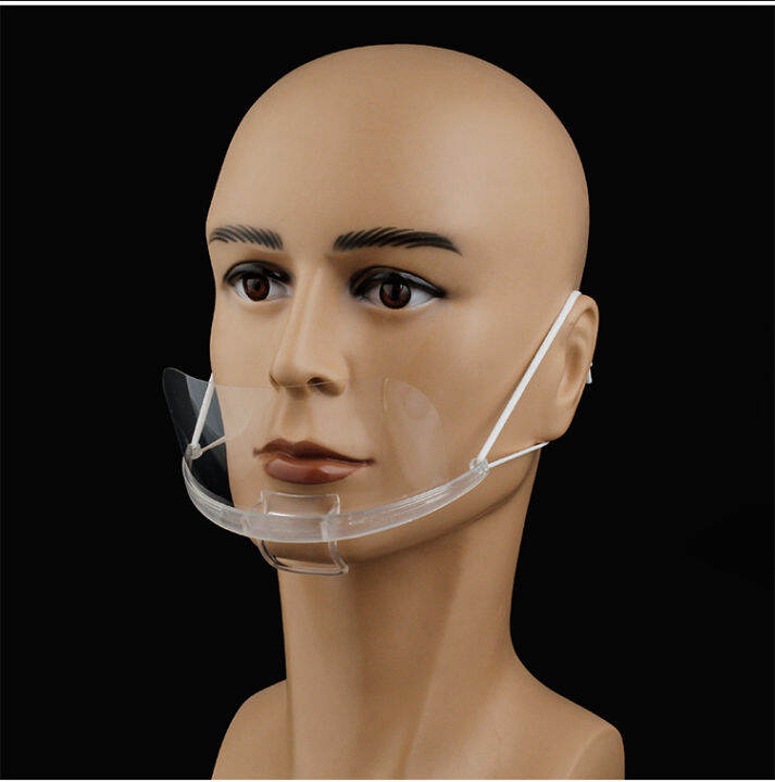 Fully Transparent Mask for Catering Kitchen AntiSpitting Foam Saliva