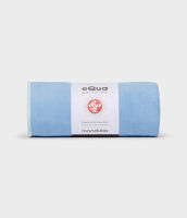 Manduka ผ้าปูทับเสื่อโยคะ eQua® Mat Towel - Clear Blue (72")