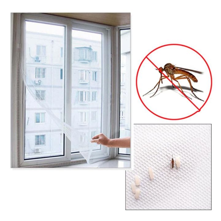 ตาข่ายกันแมลง-ตาข่ายกันยุง-screen-window-self-adhesive-ขนาด-130x150cm-มุ้งลวดหน้าต่าง-มุ้งลวดกันยุง-มุ้งลวดติดเอง-ตาข่ายหน้าต่าง