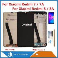 คุณภาพสูงสำหรับ Xiaomi Redmi 7 Redmi 7a Redmi 8 8a จอแสดงผล Lcd พร้อมเซ็นเซอร์ดิจิไทเซอร์หน้าจอสัมผัสพร้อมกรอบพร้อมชุดอุปกรณ์