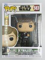 Funko Pop Star Wars The Book of Boba Fett -  Luke Skywalker with Grogu #583