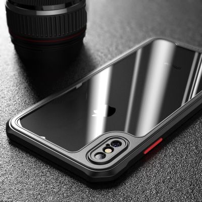 「Enjoy electronic」 ITEUU Shockproof Case for   iphone X Xs Max Xr 13 12 11 Pro Max Mini 7 8 Plus SE 2020 Air Bag Clear Transparent Back Cover