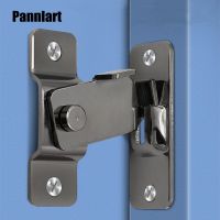 【CW】 Pannlart 1Pc 90-degree Door Buckle Sliding Lock Latch Safety Anti-theft Hasp